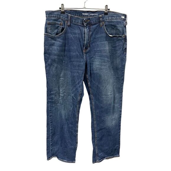 Old Navy Straight Jeans 38x32 Men’s Dark Wash Pre-Owned [#1662] - Picture 1 of 6
